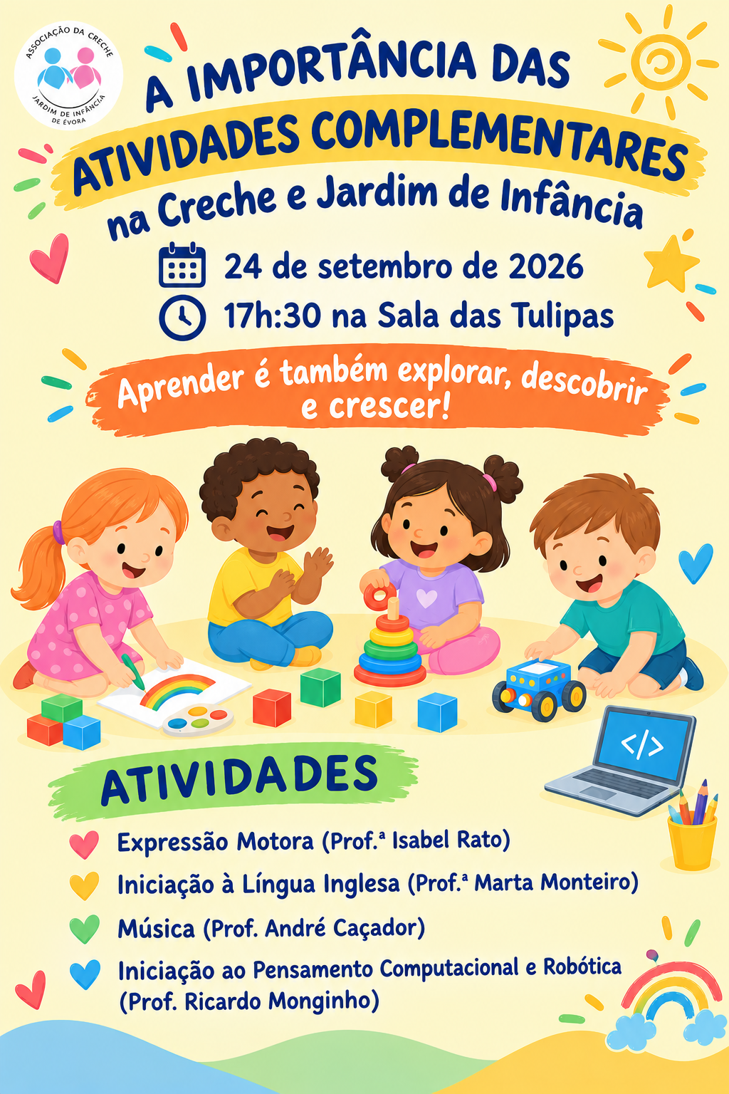 A importância das Atividades Complementares na Creche e no Jardim de Infância
